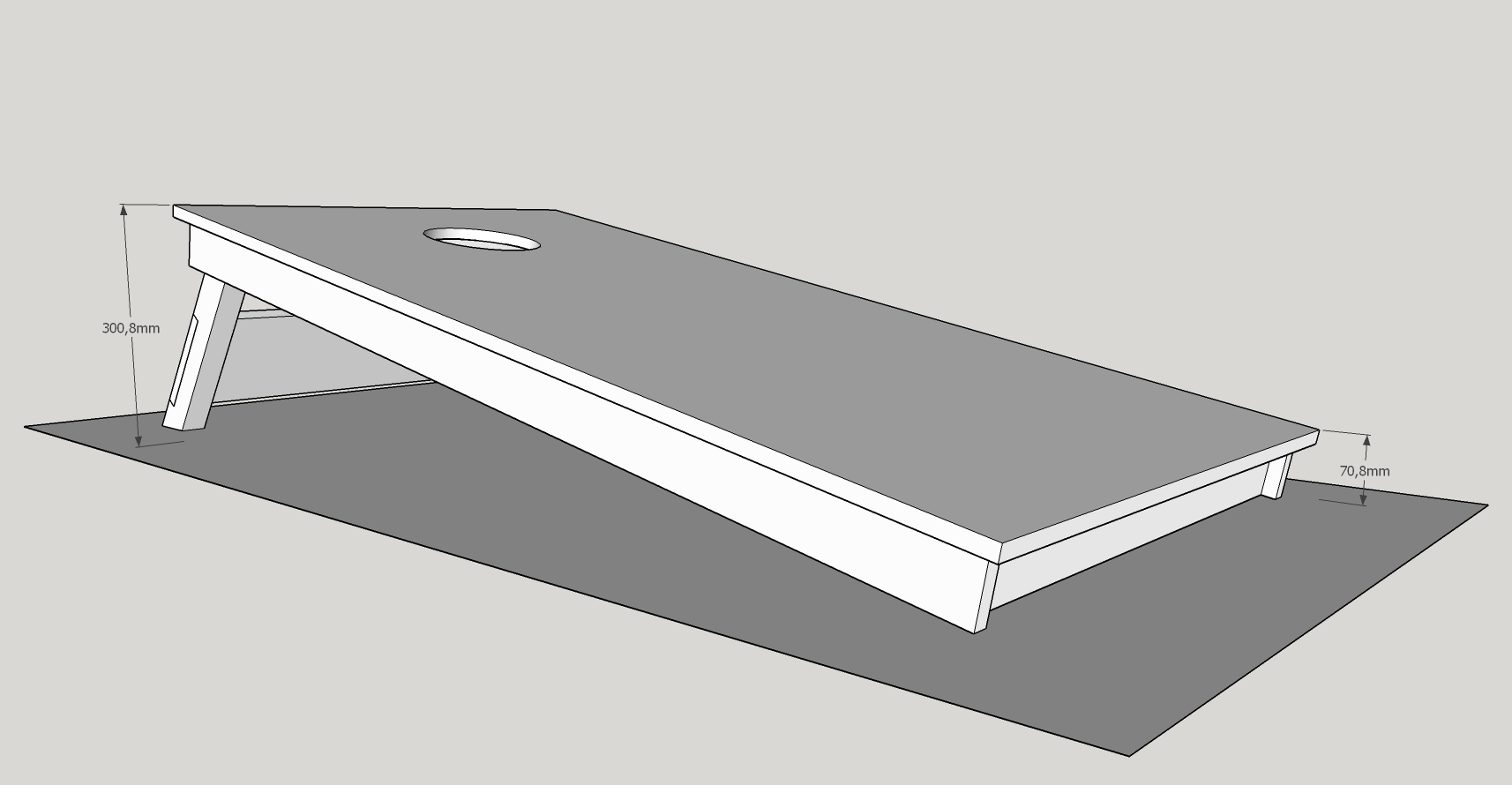 Test opreme za igranje Cornhola
